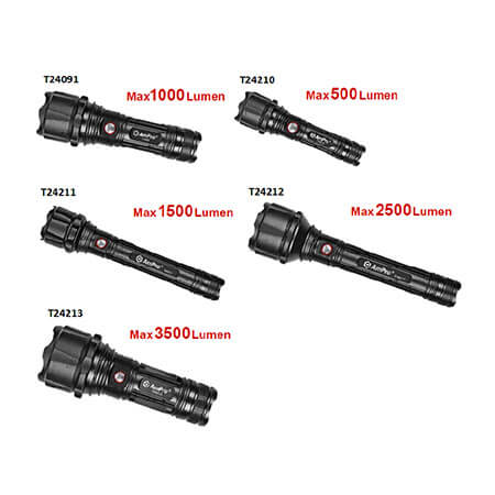 Rechargeable led flashlight - T24091,T24210-13