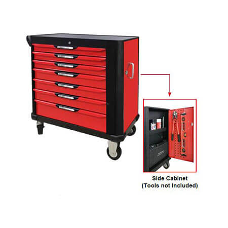 Tool Cart With Side Cabinet - T47001